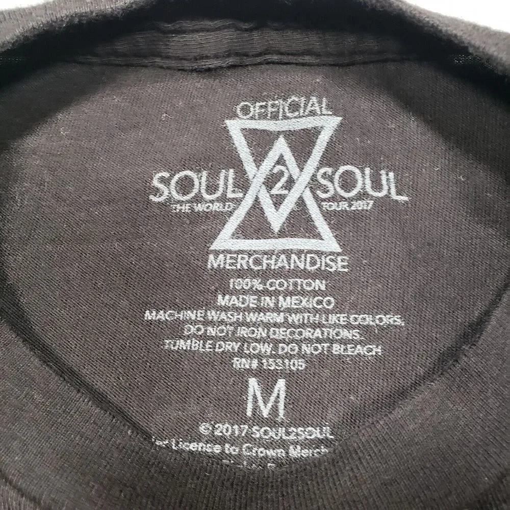 Tim McGraw Faith Hill World Tour Shirt Adult Medium Black Soul 2 Soul - Picture 5 of 11
